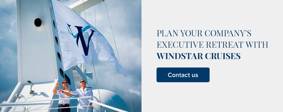 与Windstar Cruises一起计划你公司的高管度假必威betway西盟体育